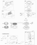 Blower HousingShrouds Electric Starter Flywheel Rewind Starter Diagram and Parts List for 12R512-0114-B1  Briggs and Stratton Engine